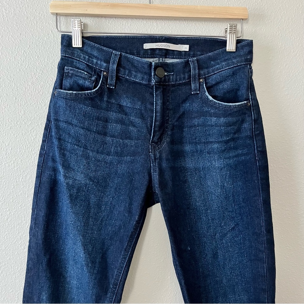HUDSON size 24 Lana Mid Rise Boyfriend Jean in Firelight